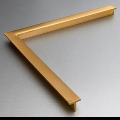 13ft Length Brass Extrusion Profiles , Anti Slip Brass Tile Edge Trim