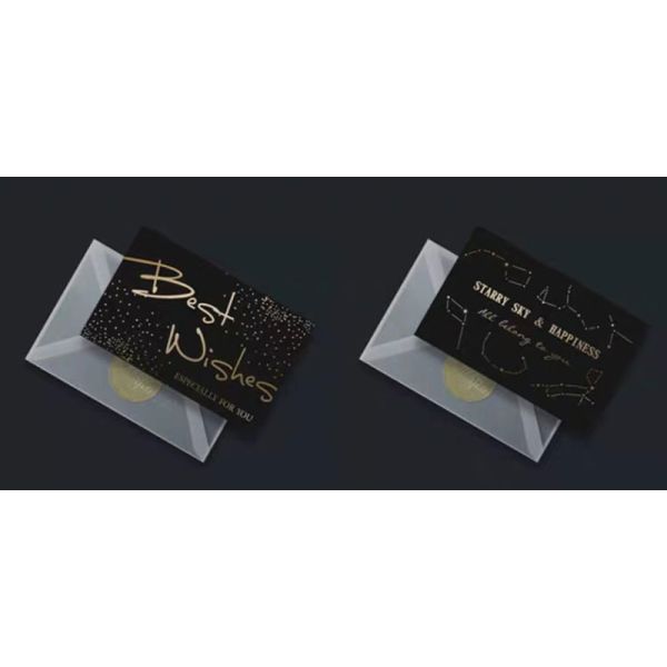 C6 B6 Luxury Black Business Invitation Gift Card Envelopes Design For Company Anniversary
