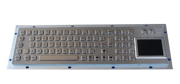 Almofade o teclado da montagem, teclado industrial com o Touchpad para o quiosque de informação