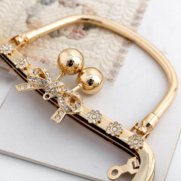 20.5*6cm Kiss Ball Clasp Purse Clasp Frames For Lady Handbag