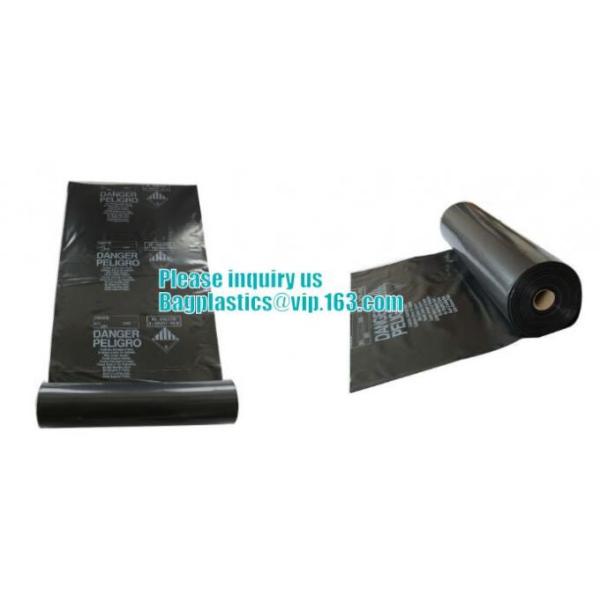 CONSTRUCT FILM, Asbestos bag, clean-up bags, disposable garbage bag thick plastic bag for asbestos