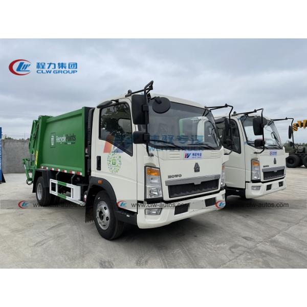 Howo LHD 6m3 Hydraulic Compression Garbage Truck