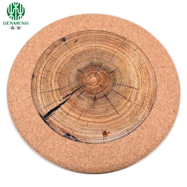 Natural Custom Wholesale Hot Insulation Eco-Friendly Cork Trivets