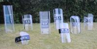 Matériau en polycarbonate transparent anti-émeute pour la protection