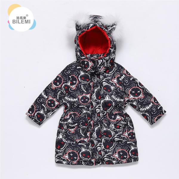 Best Selling Outdoor Windproof Hooded Latest Winter Warmest Down Filled Jacket Girl Kids Coat