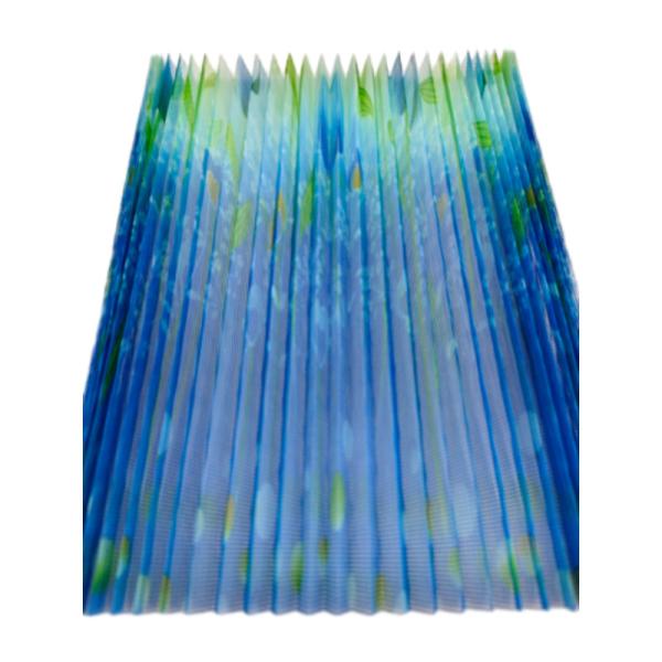 迅速な配達 100cm幅 UV耐性 プリーツ網戸 バルコニー用 防風スクリーン