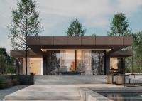 Maison préfabriquée de luxe de 4 chambres préfabriquée maison préfabriquée avec cadre en acier léger maison Ktis