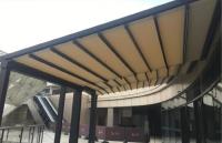Toldo retrátil de alumínio caramanchão personalizado da tela com luzes conduzidas