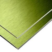 0.03-0.5 mm Panneaux en aluminium PVDF à finition brossée pour murs extérieurs