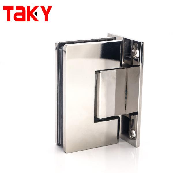 Frameless Shower Door Hinge for 8-12mm Glass 90 Degree Wall Mount