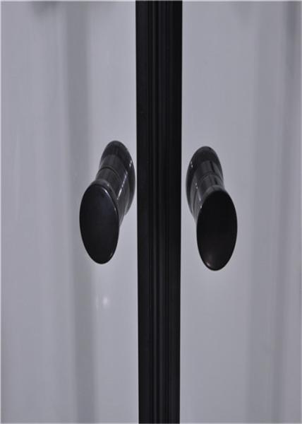 900*900*2150mm Black  Aluminium Alloy Frame Toughened Glass Shower Cabin