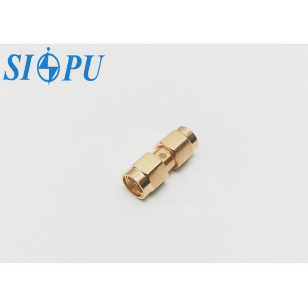 SMA Male to SMA Male RF Coaxial Adapter – Brass Body