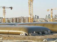 Tubos de deshidratación de superficie lisa de geotextil para deshidratación de lodos de aguas residuales