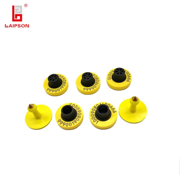 etiquetas de oído inferiores del ganado del botón de 134.2khz 25m m