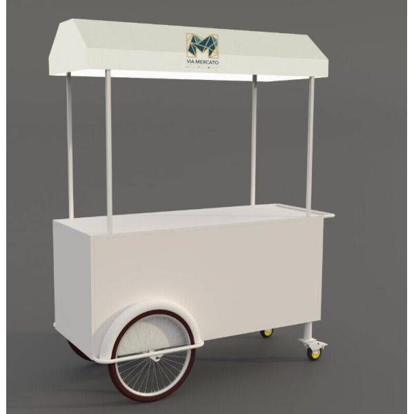 3 wheel Cargo Bike Street Food Delivery Bike Crepe Trailer High Standard Ice Cream Coffee Push Cart