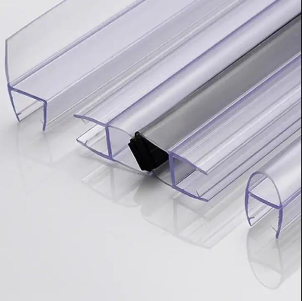 PVC Waterproof Rubber Sliding Glass Seal Strip for Frameless Clear Bottom Shower Door