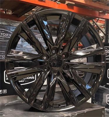 Aluminum Black Replica Wheels Rims 22 All Season Tires For Escalade Sport