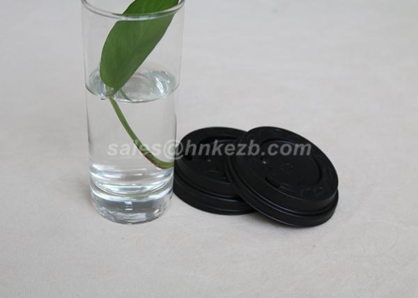 8oz Environmental Friendly Paper Coffee Cup Lid For Drinking Black / White Color