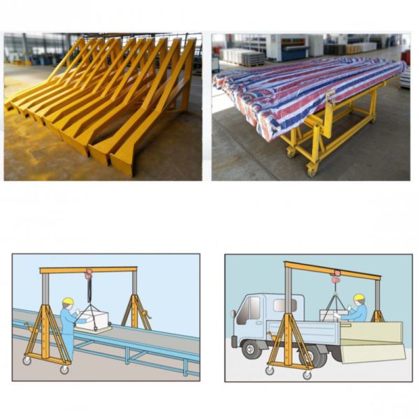 Assembled Liftable Gantry Crane 0.5~5Ton High Efficiency Structural Steel for Outdoor Use