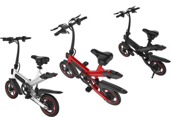 Professional Small Folding Electric Bike 12 Inch 350W Brushless Motor Front & Rear 12 Inch