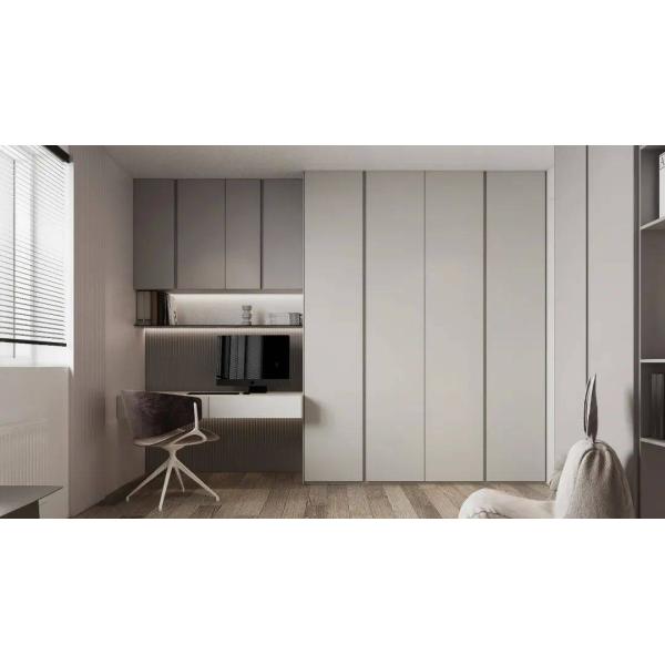 Modern Wardrobe Light Luxury Room Cabinet Wooden Combination for Household Organization
