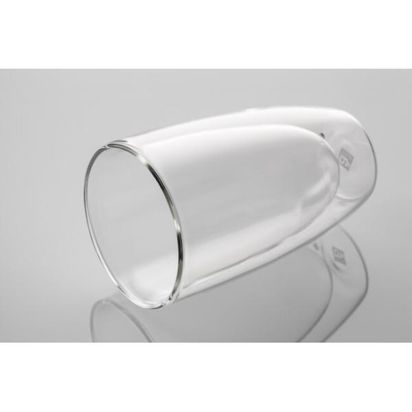 Insulated 455ml Double Wall Drinking Glass Coffee Cups 16 Ounce Mouth Blown