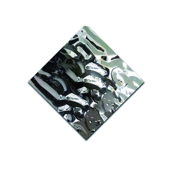 No3 Surface Finish Water Ripples Decorative Stainless Steel Sheet Metal Wall Panel Processing Provide Steel Process Service