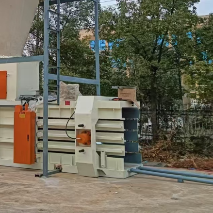 Recycling Hydraulic Scrap Baler For Baling Of Loose Materials Including Waste Paper Cardboard And Straw