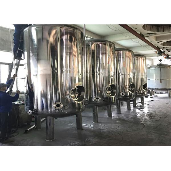 100L - 10000 L Food Grade Storage Tanks , Stainless Steel Pressure Vessel
