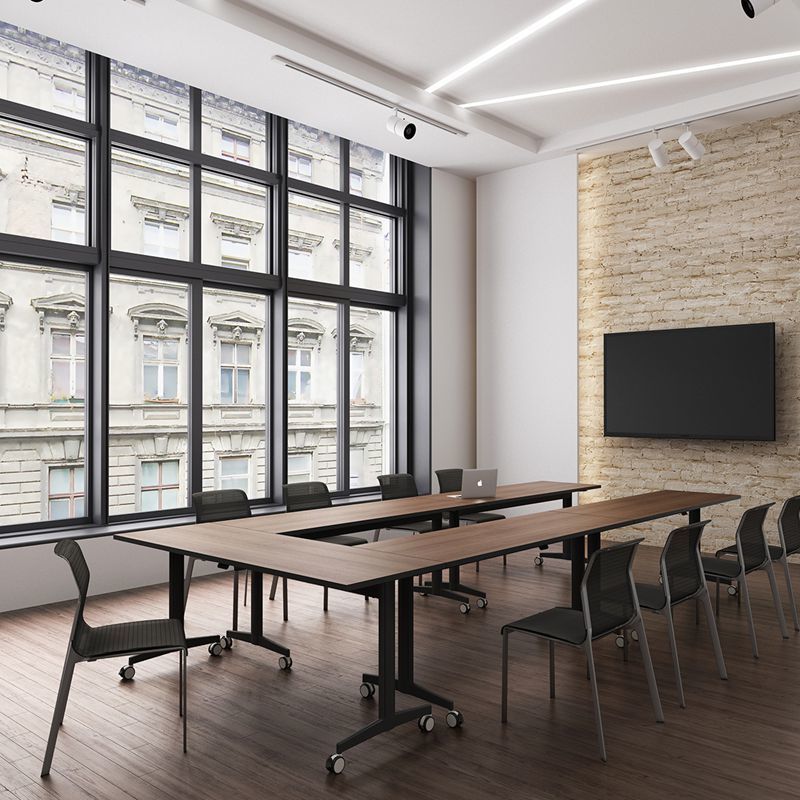 Stackable Flip Top Training Tables 1.2m 1.4m 1.5m 1.8m Flip Top Conference Room Tables