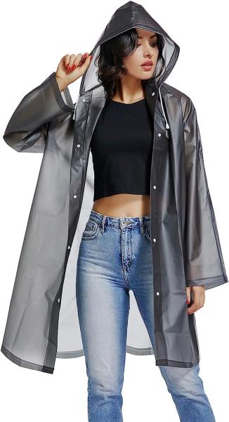 Oxford Raincoat Polyester & PVC Raincoat PVC Raincoat EVA Raincoat, Rain Poncho Reusable Unisex for Women Rain Cape