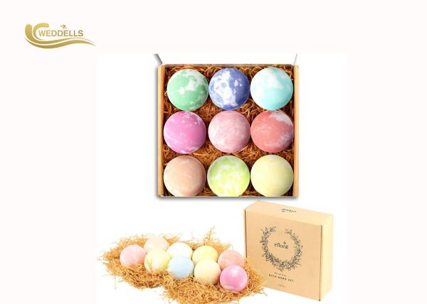 Organic 100g Natural Organic Bath Bombs , Color Customized Epsom Salt Bath Bombs