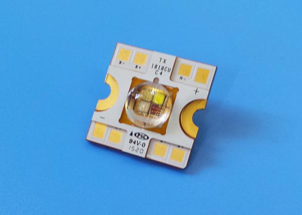 High Density Multichip LED , RGBW 30W Fiber Optics Emitter LED Array