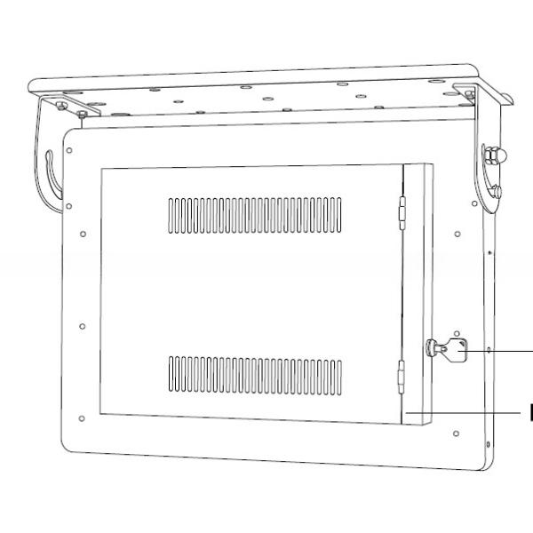 32 дюймовый ЖК-базовый монитор с цифровой петлей видео AD-плеер телевизор с входом VGA HDMI AV включая кран