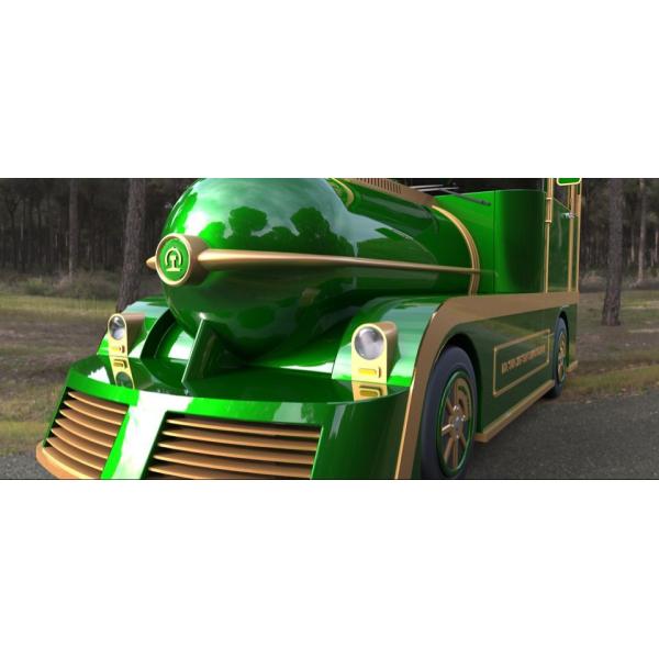 Поезд 42 мест электрический Trackless, электрический туристский поезд для внешнего воссоздания