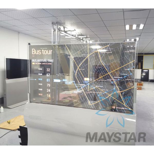 OEM / ODM Transparent OLED Display Ultra Thin Embedded Wireless Control