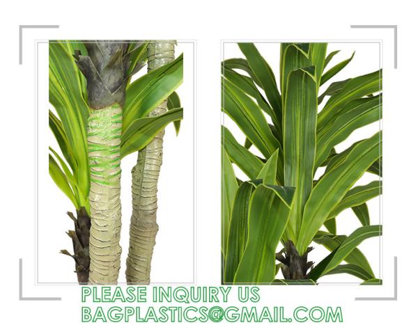 Dracaena Silk Plant Artificial 5ft Faux House Plants Evergreen Dracaena Marginata Fake Yucca Palm Trees in Pot