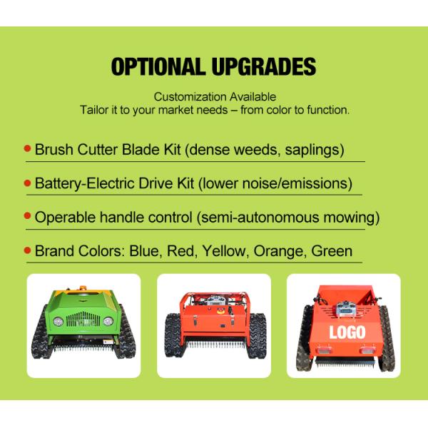 Free Shipping Mini CE EURO 5 EPA Compact Gasoline Remote Control Lawn Mower for Sale