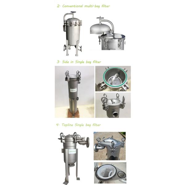 Полный одиночный корпус рукавного фильтра из нержавеющей стали SS304 316