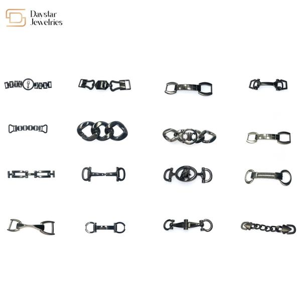 Металл сумки одежды ботинок орнаментирует пряжку изготовленного на заказ металла аксессуаров цепную