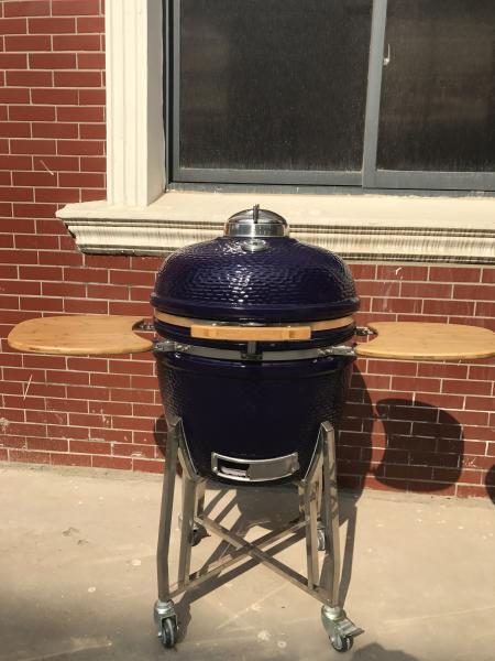 24 CERAMIC BBQ GRILL KAMADO/  Black, Red, Green/ Stainless Cart or Iron Cart