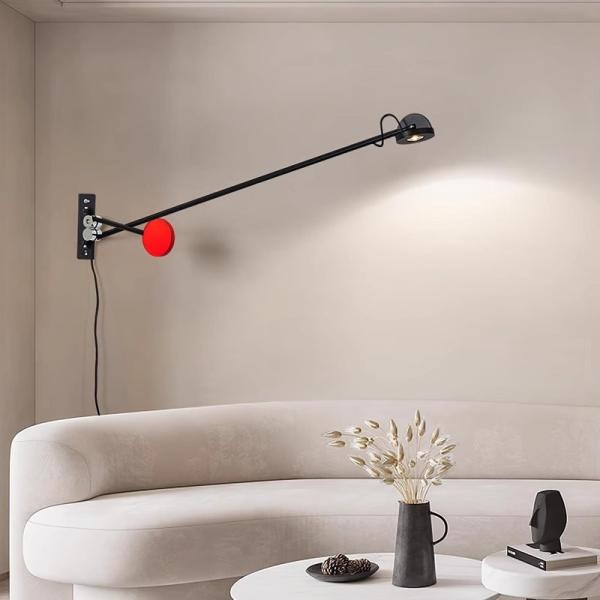 Long arm wall lamp living room simple bedside lamp for bedroom modern wall lamp