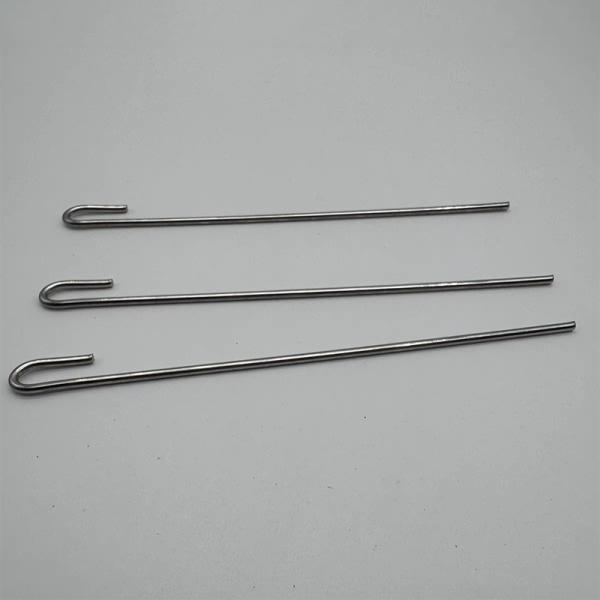 Durable Black Electrophoretic Insulation J Hook For Solar Panel Fastening Barbed Wire