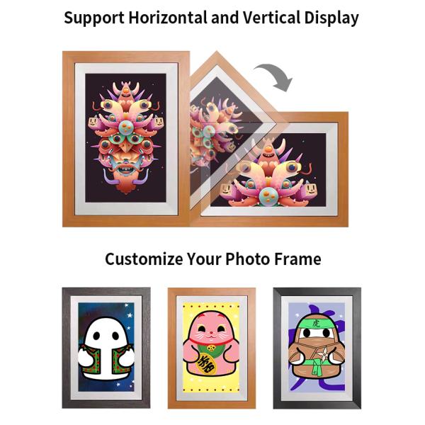 экранного дисплея lcd рамки искусства бумажника wifi 10,1 дюймов рамка nft фото секретного цифровая