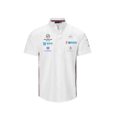 Moisture Wicking Cotton/Polyester Golf Polo Shirts with Full Buttons and Soft Fabrics
