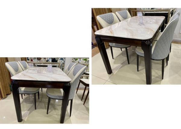 Modern Style Stone Wood Coffee Table , Anti Aging Wooden Tea Table