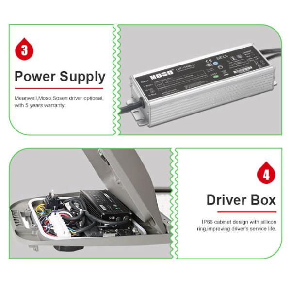 Outdoor High Lumen Led Street Light 150W 200W Optical Lens Design With Large Sales