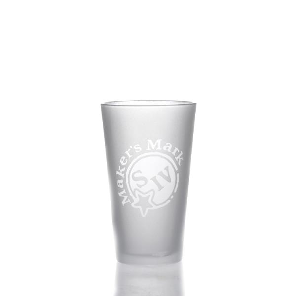 New Design Custom Beer Glass Hiball Glass Frosted Engraving Craft Beer Mug