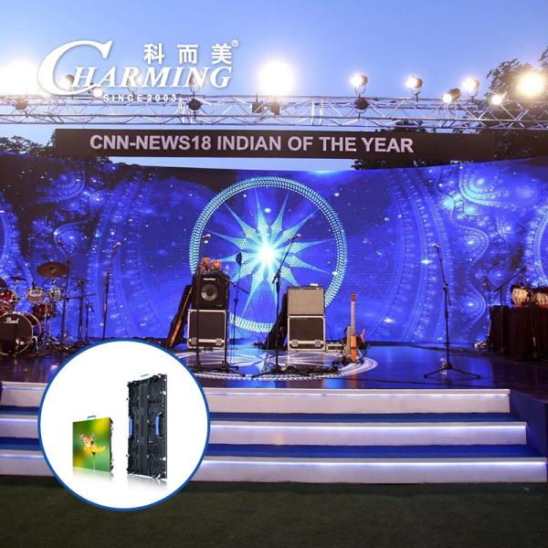 Цветное видео P3.91 Внешний Внутренний Прокат LED Стенный экран Дисплей 500 * 1000 мм 200 Вт IP65