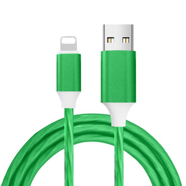 Neon Nightlight Cable Glows While Charging Your Devices Customizable and Durable with TPE Braided Design